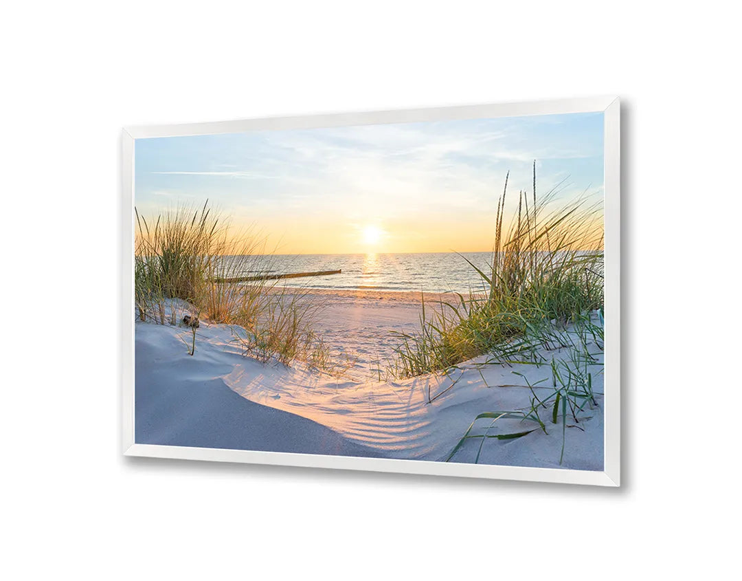Metall Magnetboard mit hochwertigem Sonnenuntergang Über Das Strand Design
