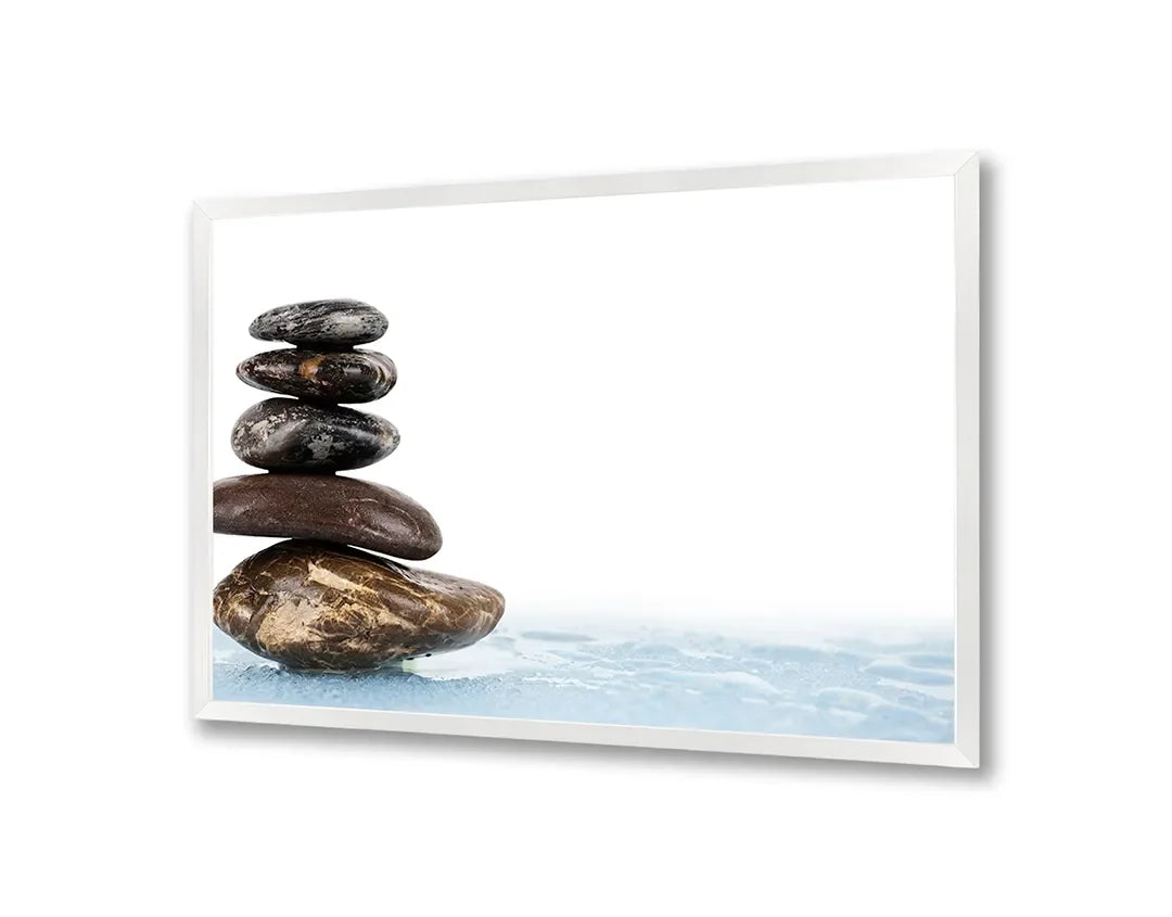 Metall Magnetboard mit hochwertigem Zen Steine auf das Wasser Design