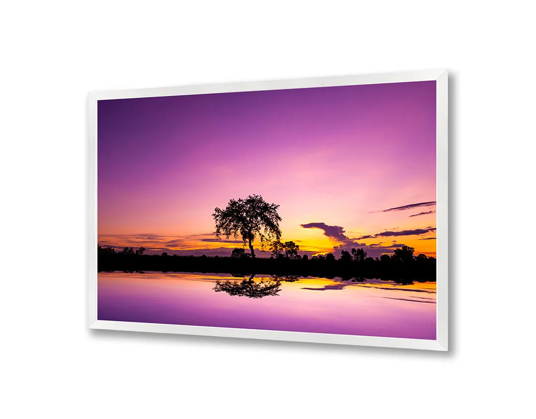 Metall Magnetboard mit hochwertigem Boom Sonnenuntergang reflectie Design