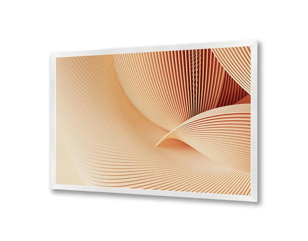 Metall Magnetboard mit hochwertigem Abstrakt zand Welle Design