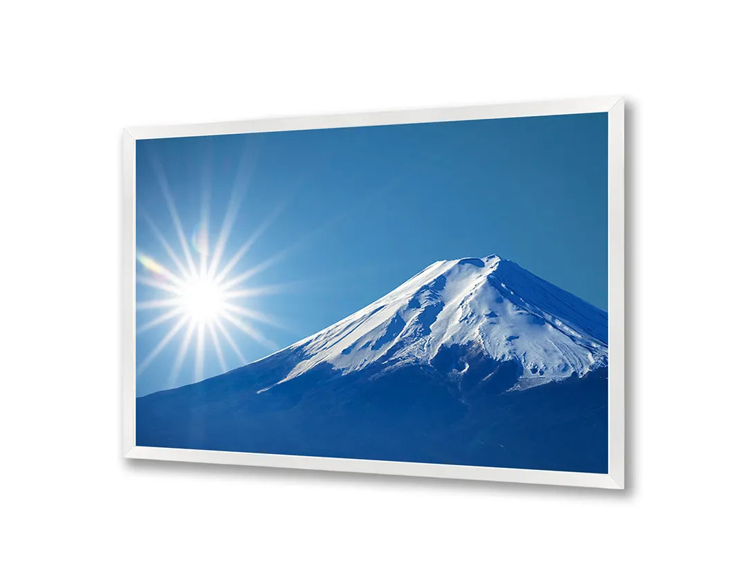 Metall Magnetboard mit hochwertigem Mount fuji sneeuw Design