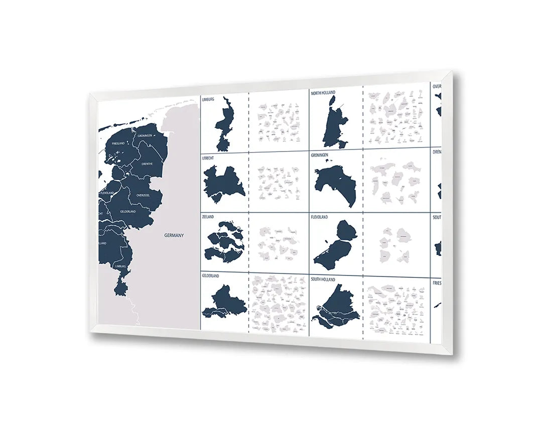 Metall Magnetboard mit hochwertigem Niederlande provincies details Design