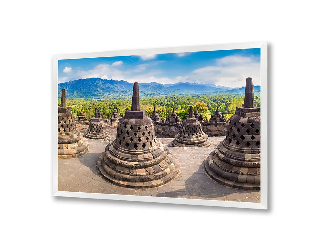 Metall Magnetboard mit hochwertigem Borobudur tempel Design