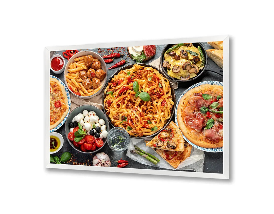 Metall Magnetboard mit hochwertigem Pizza und pasta Design