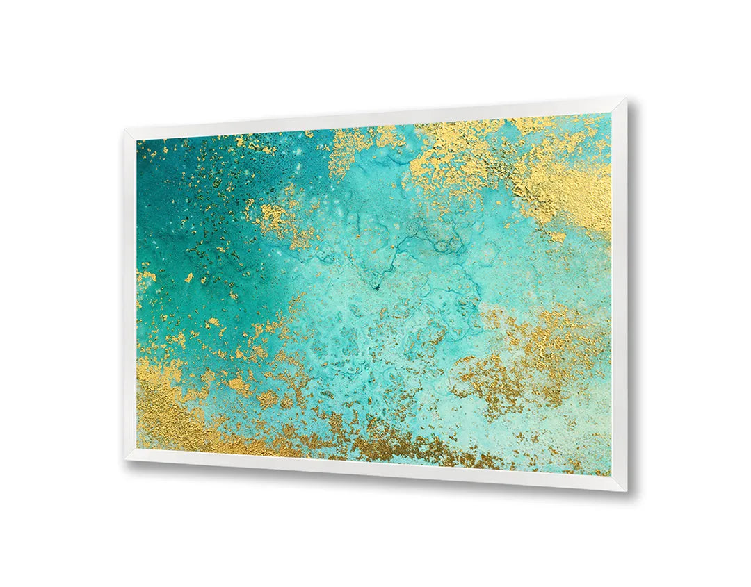 Metall Magnetboard mit hochwertigem Goudgroen Marmor Design