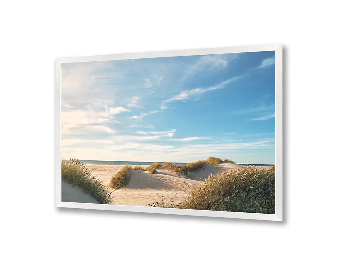 Metall Magnetboard mit hochwertigem Strand duinen Sonnenuntergang Design