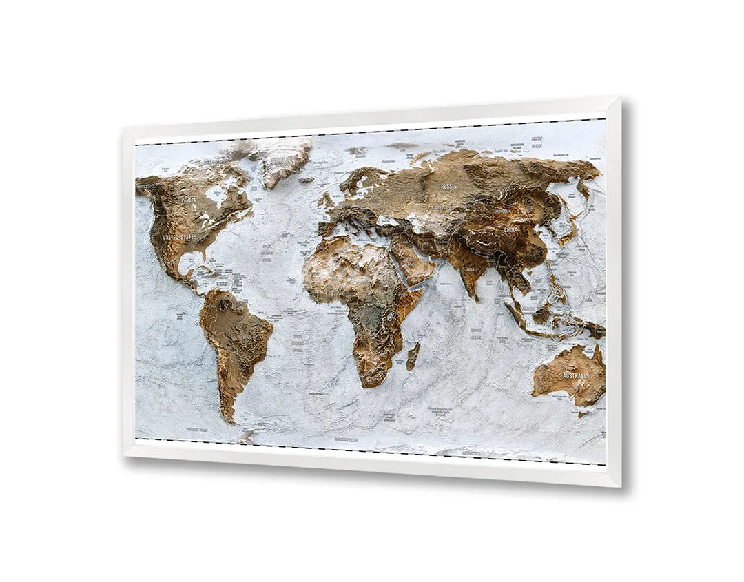Metall Magnetboard mit hochwertigem Weltkarte ijs Design