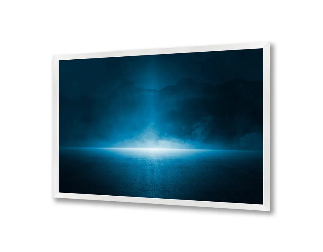 Metall Magnetboard mit hochwertigem Blau Licht in duisternis Design