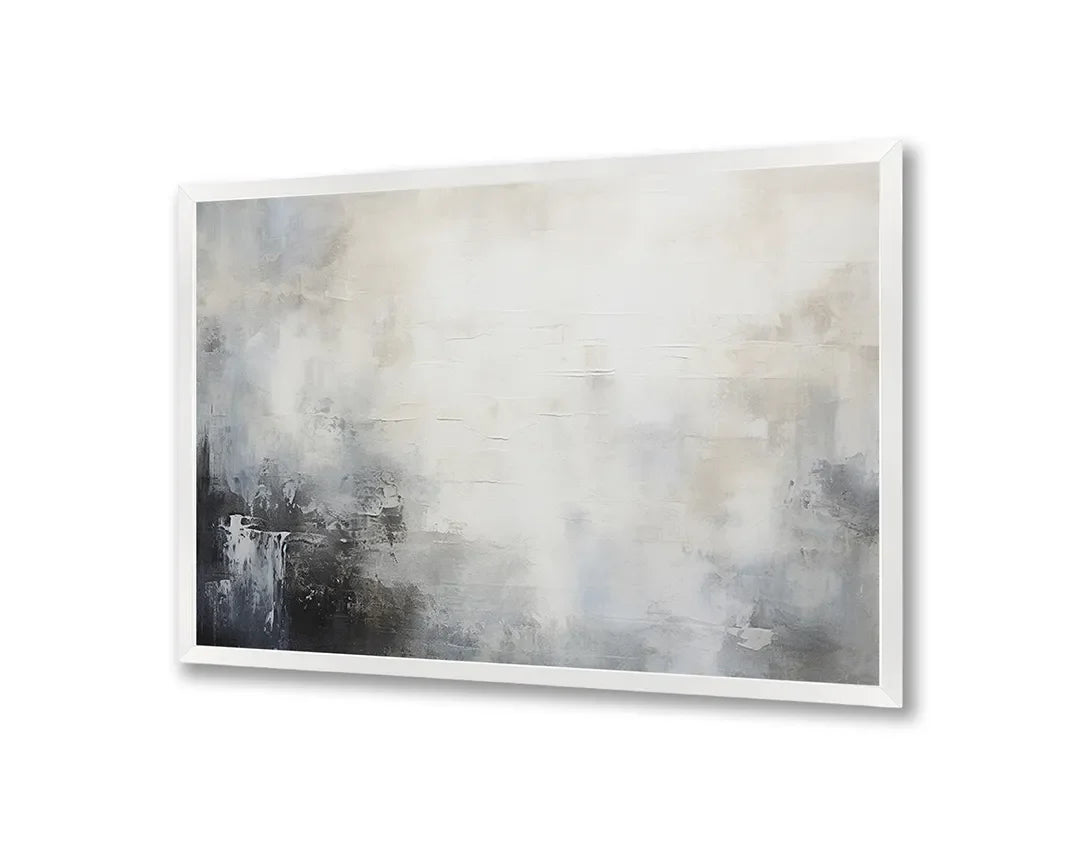 Metall Magnetboard mit hochwertigem Abstrakt beige grijs Design