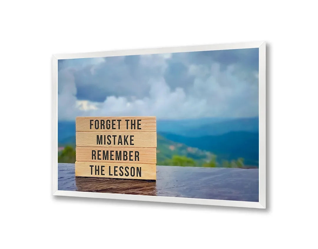 Metall Magnetboard mit hochwertigem Forget mistake remember lesson Design