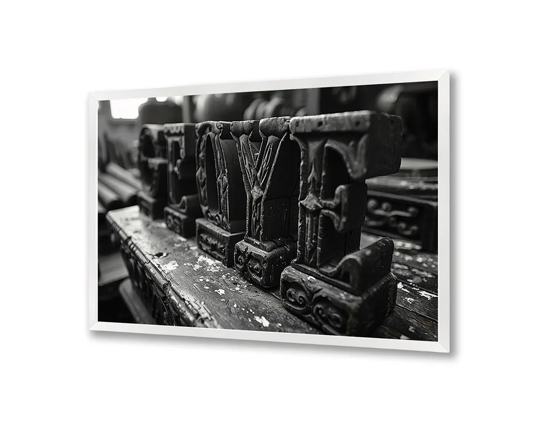 Metall Magnetboard mit hochwertigem Schwarz weiß letters Glaube Design