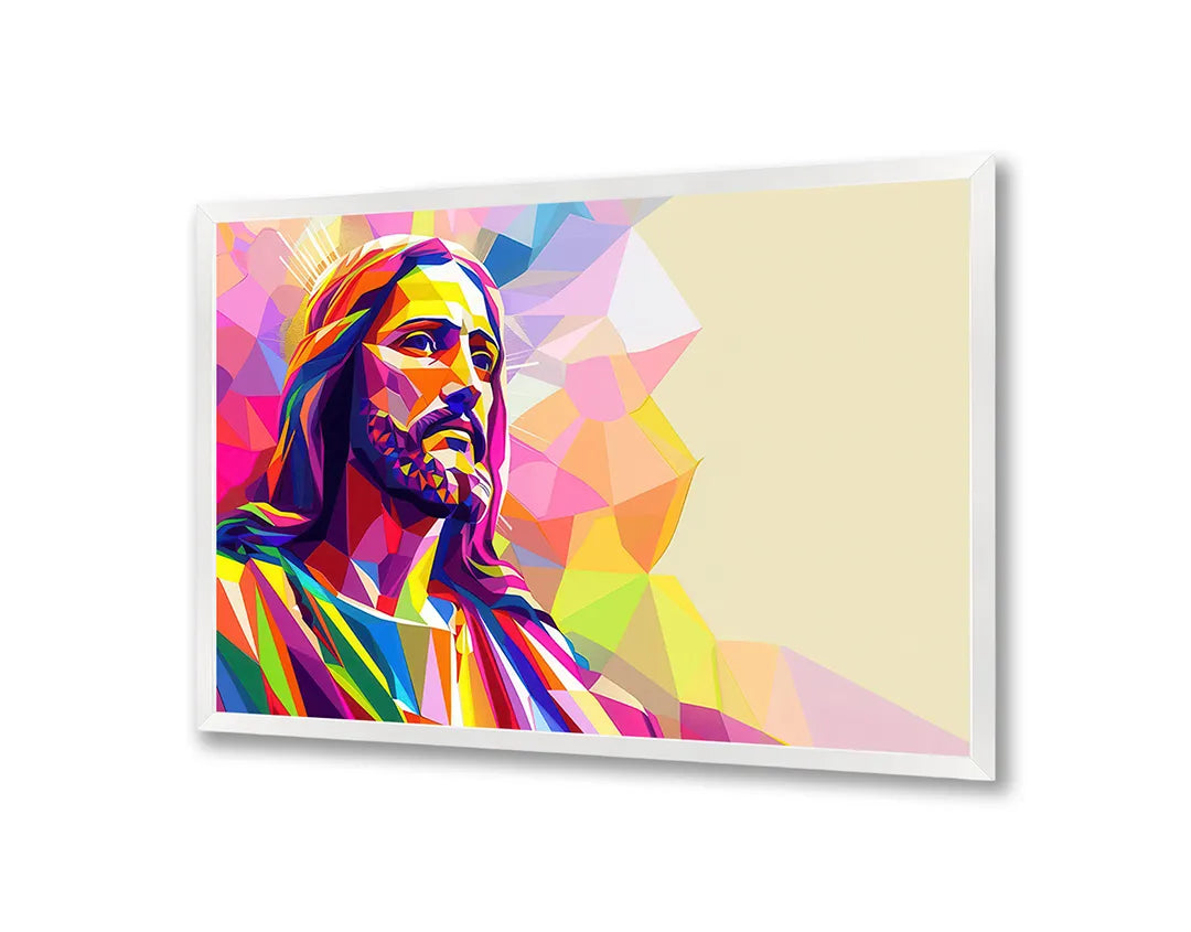 Metall Magnetboard mit hochwertigem Bunt portret jezus Design