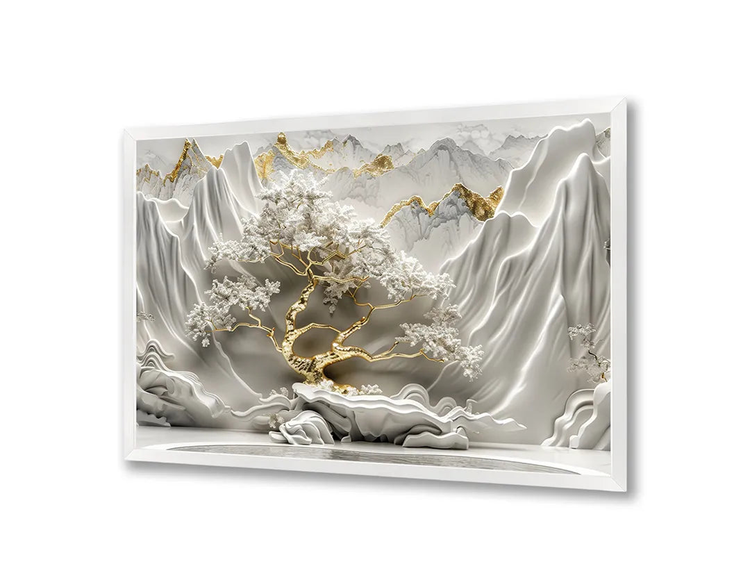 Metall Magnetboard mit hochwertigem Weiße Relief Blumen Design