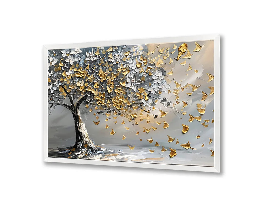 Metall Magnetboard mit hochwertigem Goldene boom graue Hintergrund Design