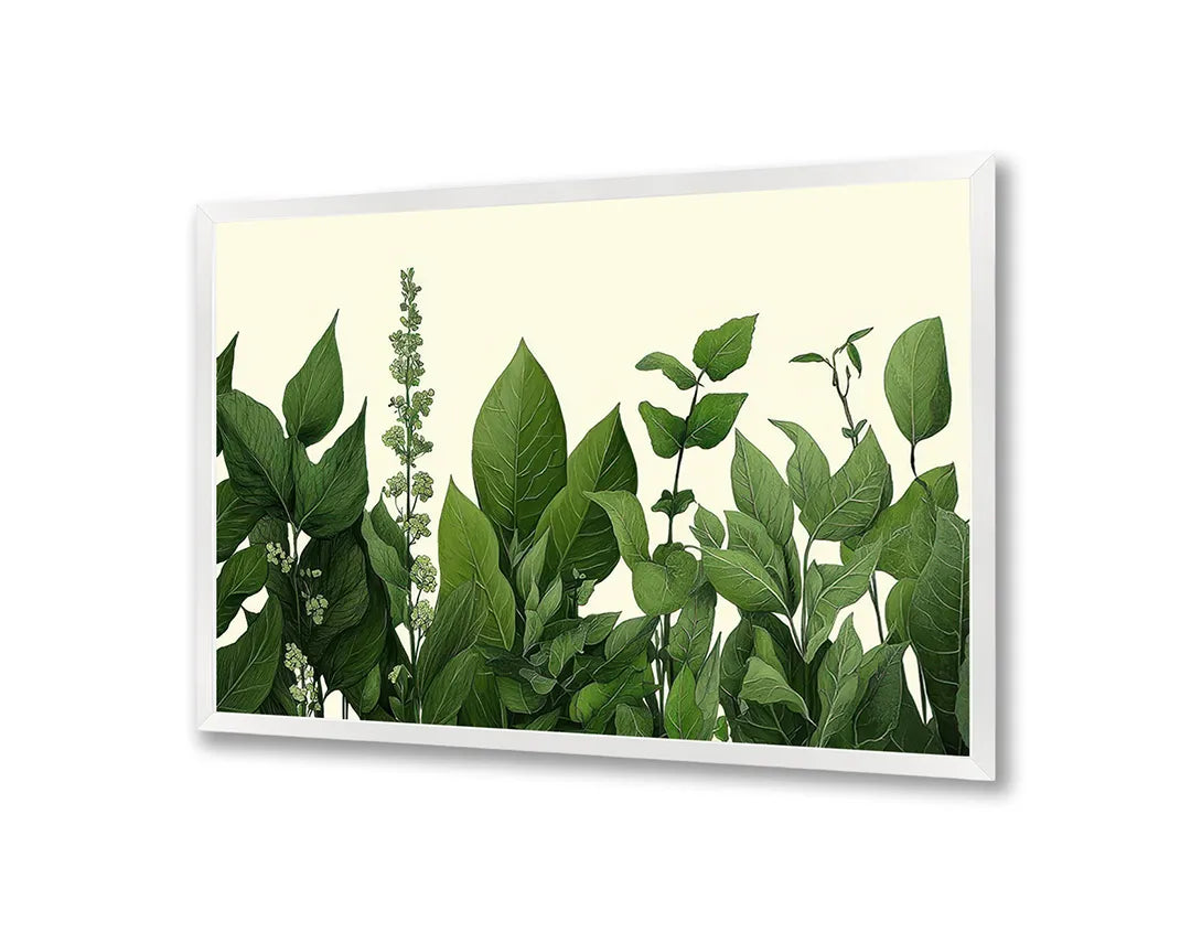 Metall Magnetboard mit hochwertigem Grüne Blätter Illustration Design