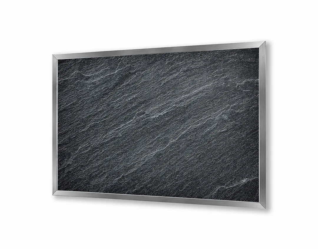 Metall Magnetboard mit hochwertigem Dunkel Leisteen Textur Design