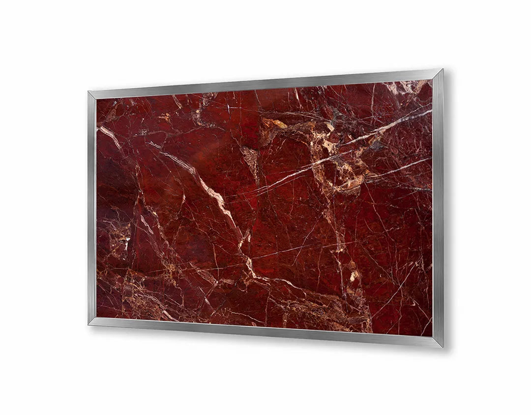 Metall Magnetboard mit hochwertigem Rote Marmor Textur Design