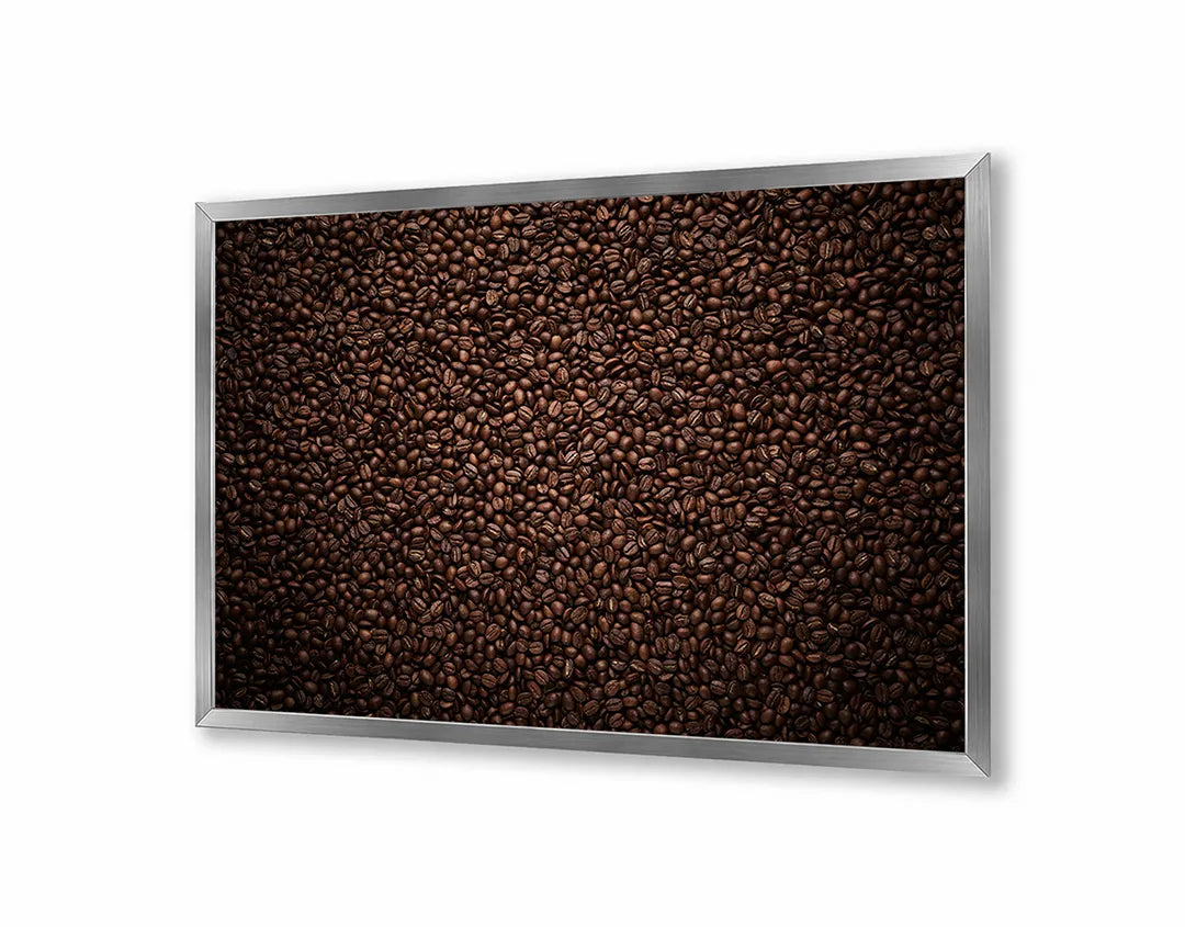 Metall Magnetboard mit hochwertigem Koffiebonen Textur Design