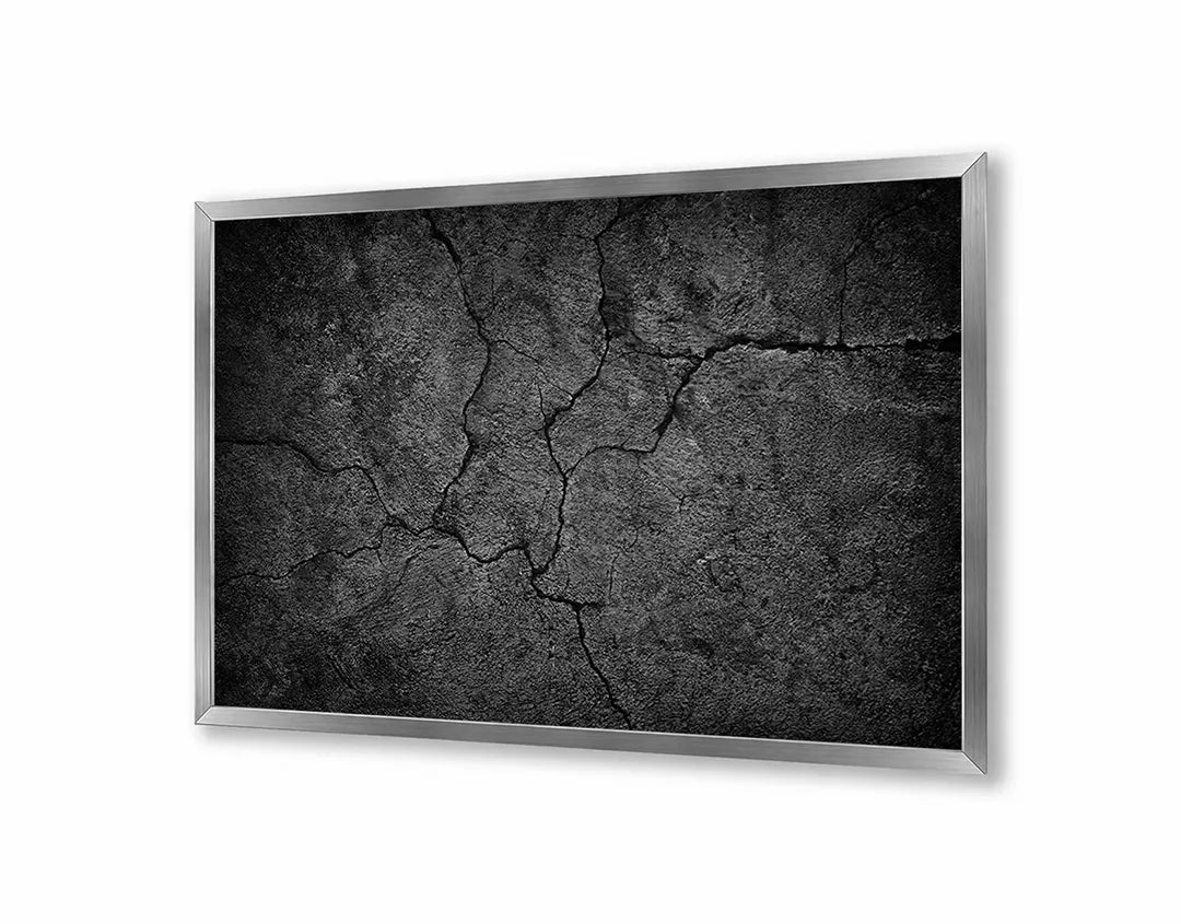 Metall Magnetboard mit hochwertigem Gebarsten Dunkel Asfalt Design