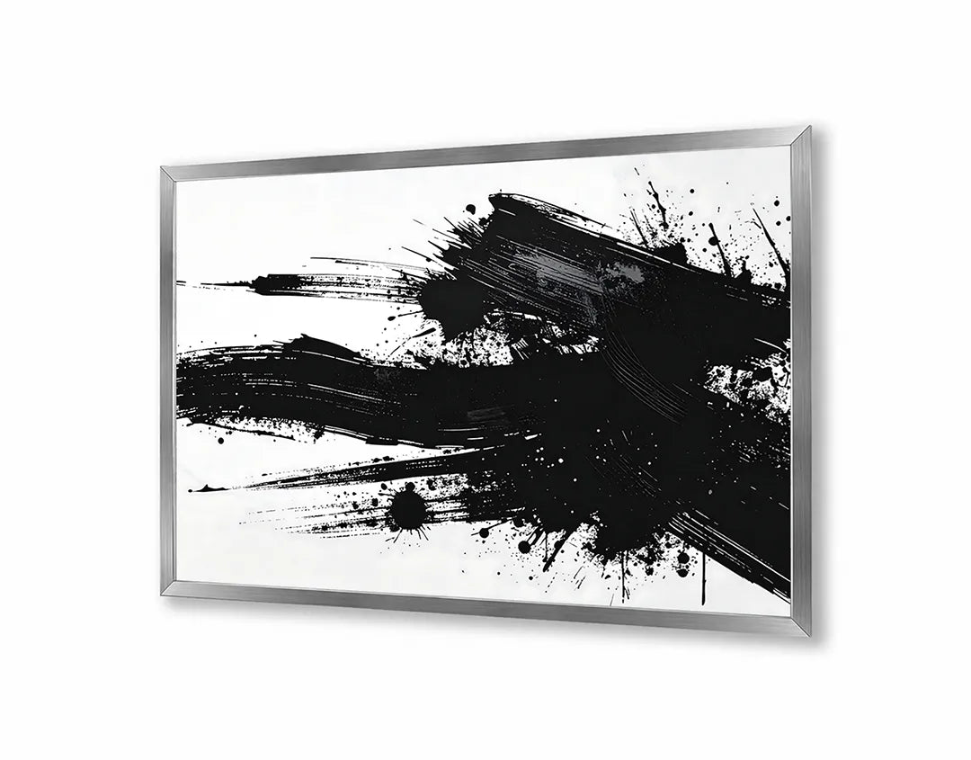 Metall Magnetboard mit hochwertigem Schwarze Farbspritzer Spritzer Design