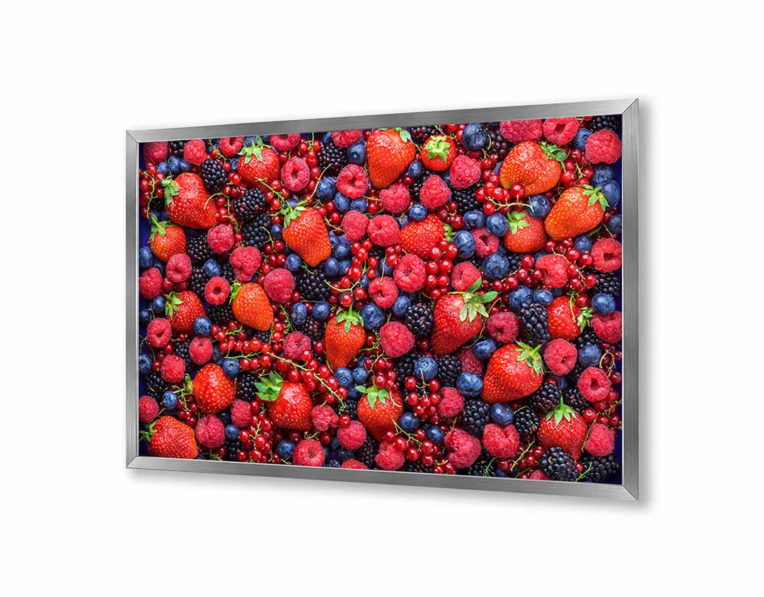 Metall Magnetboard mit hochwertigem Mix Von Rote Bosvruchten Und Bessen Design