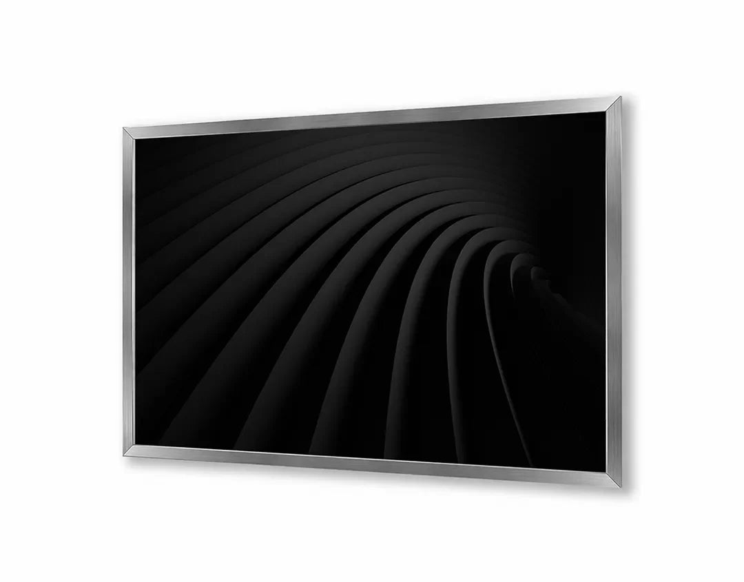 Metall Magnetboard mit hochwertigem Abstrakte Wellige 3d Linien Design