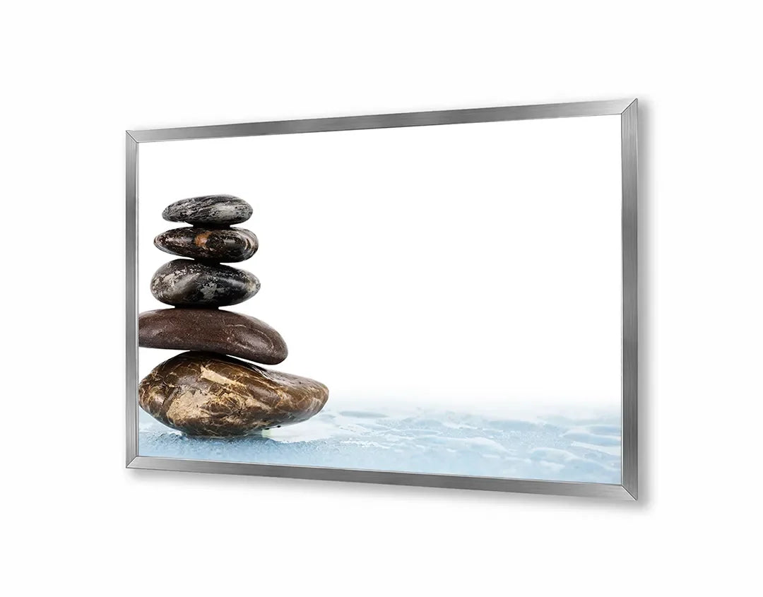 Metall Magnetboard mit hochwertigem Zen Steine auf das Wasser Design