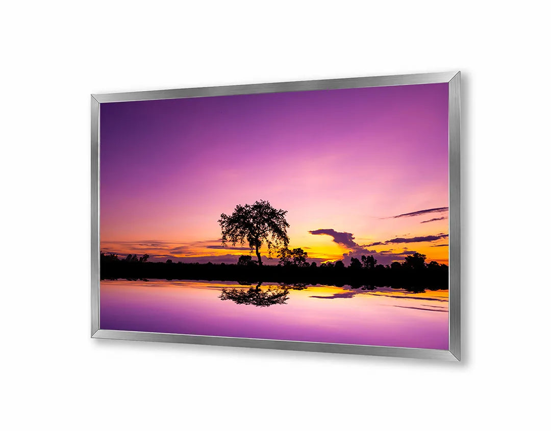 Metall Magnetboard mit hochwertigem Boom Sonnenuntergang reflectie Design