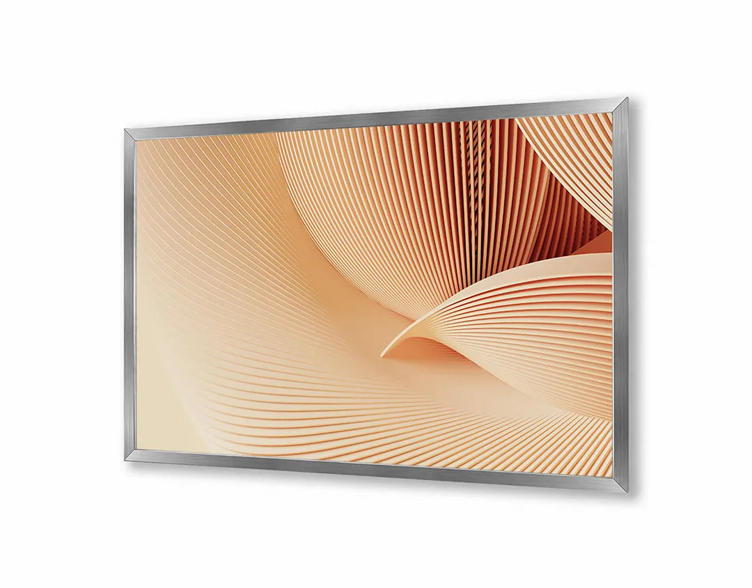 Metall Magnetboard mit hochwertigem Abstrakt zand Welle Design