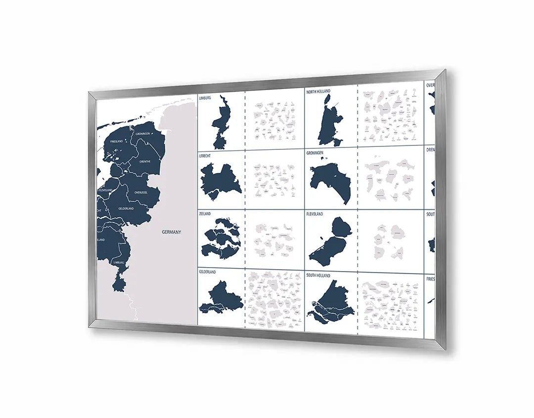 Metall Magnetboard mit hochwertigem Niederlande provincies details Design