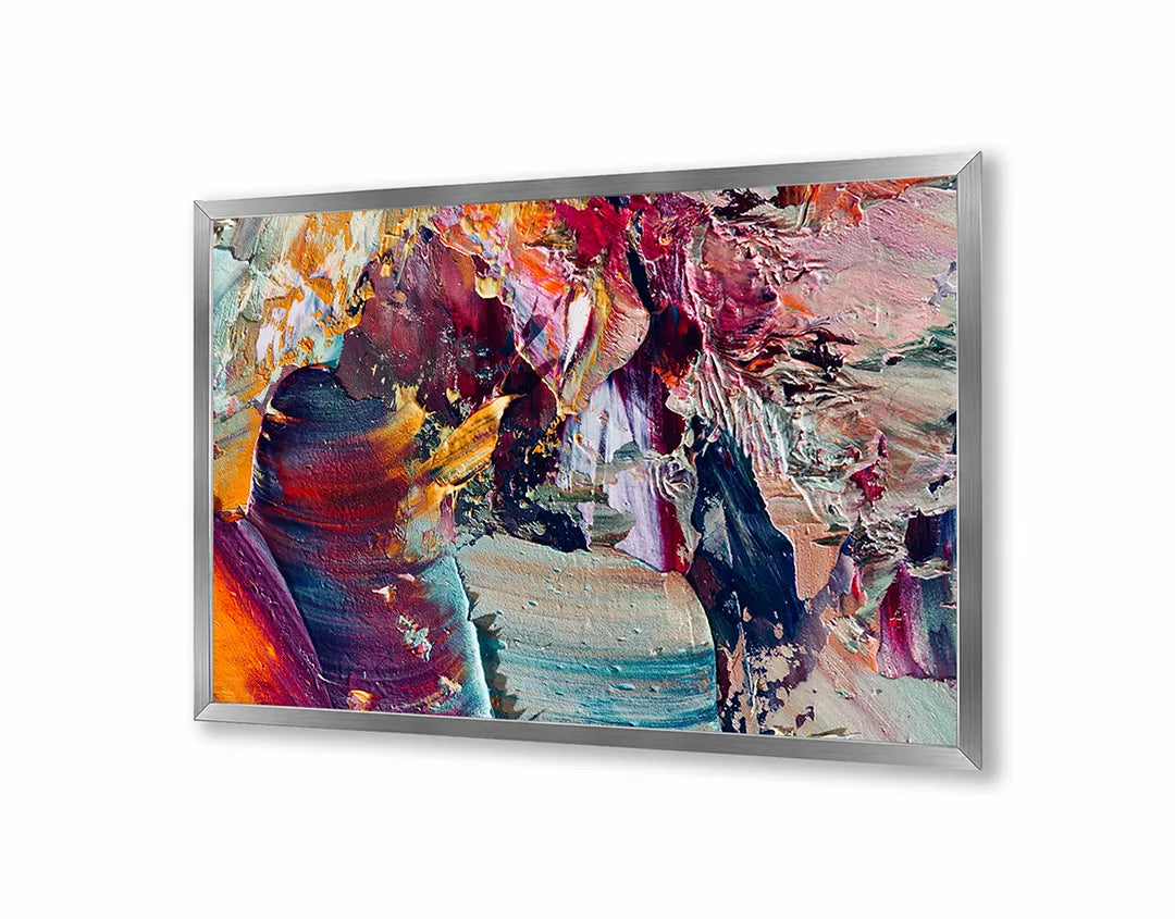 Metall Magnetboard mit hochwertigem Abstrakt Farbe bunt Design