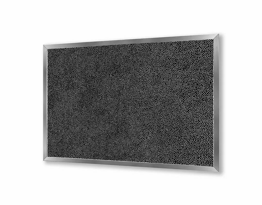 Metall Magnetboard mit hochwertigem Schwarz asfalt Design