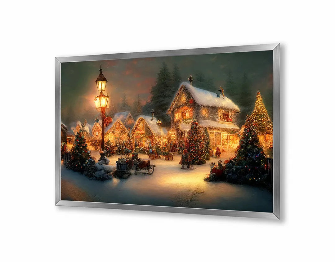 Metall Magnetboard mit hochwertigem Sfeervol kerstdorpje Design