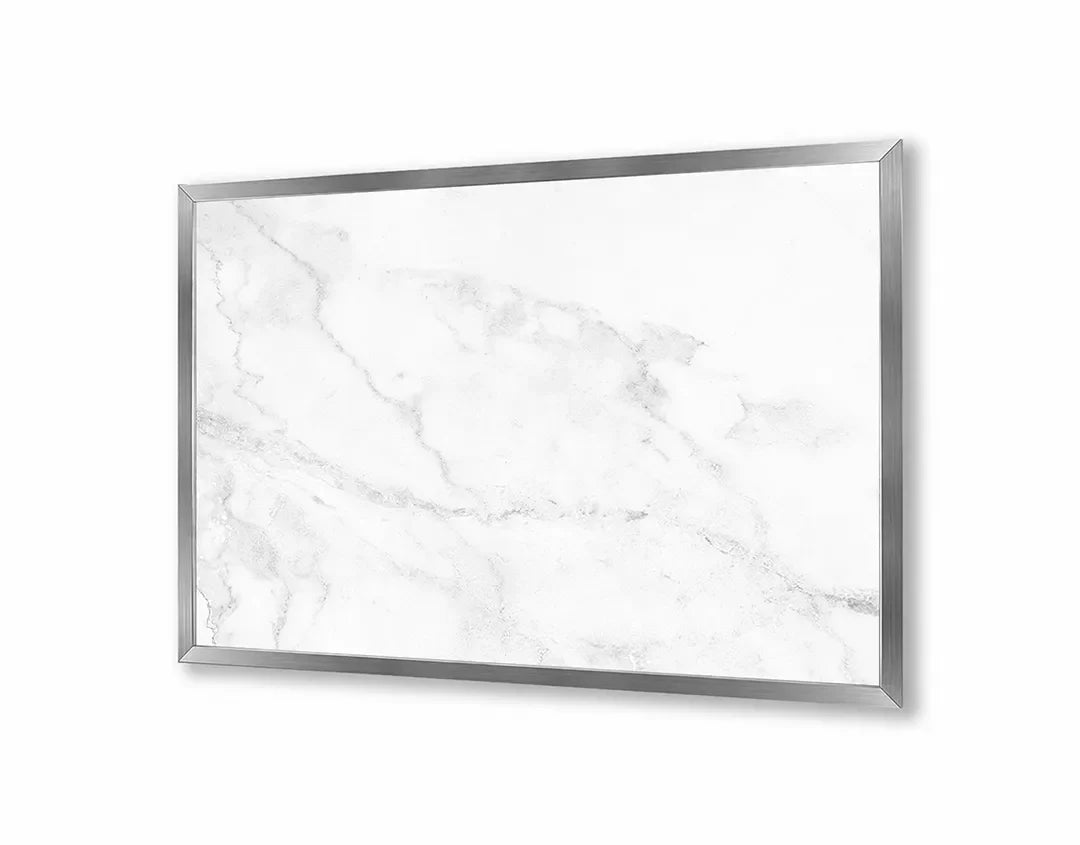 Metall Magnetboard mit hochwertigem Weiß Marmor Textur Design
