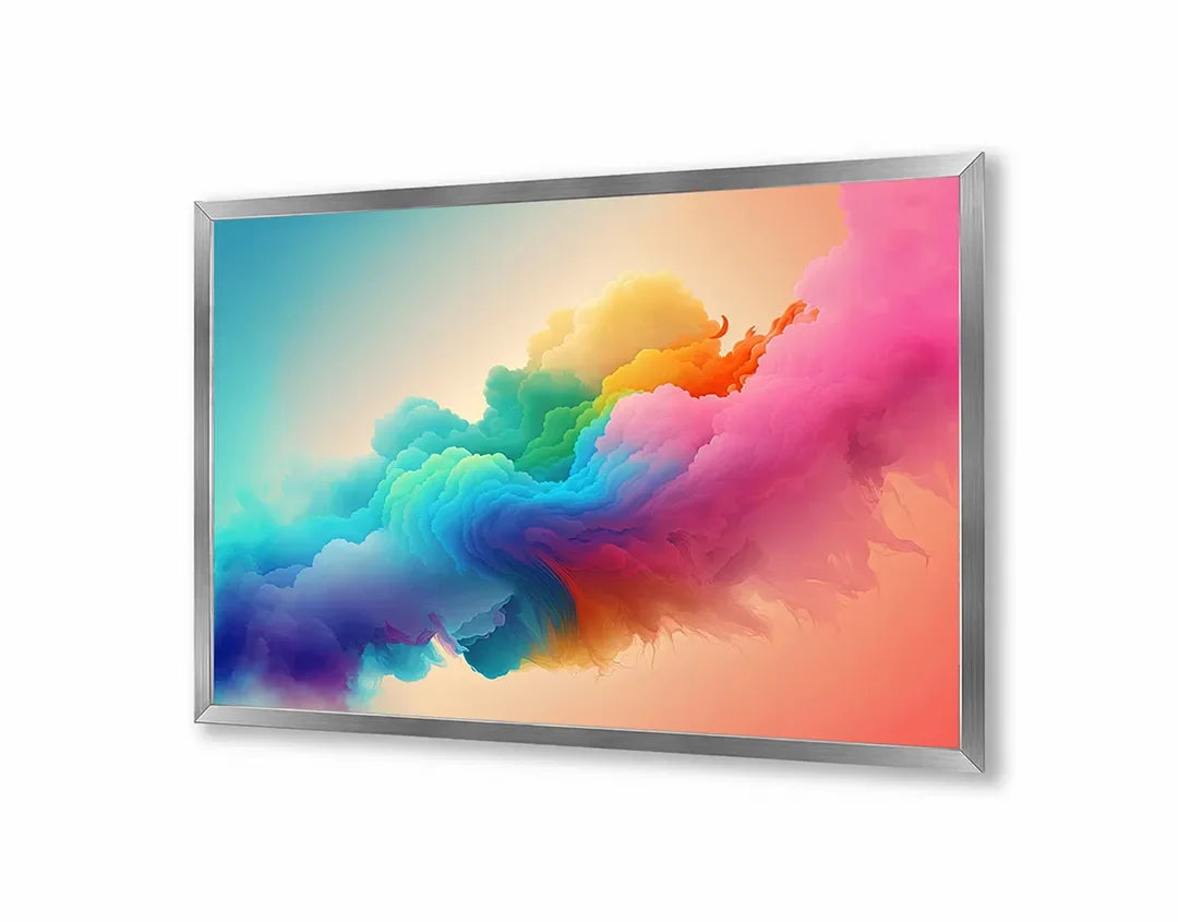 Metall Magnetboard mit hochwertigem Regenboog kleuren rook Design