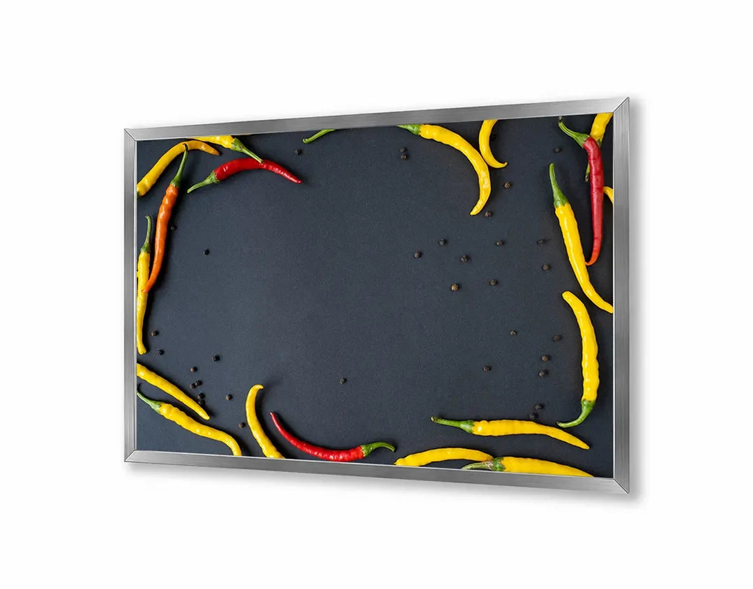 Metall Magnetboard mit hochwertigem Rote und gelbe pepers lijst Design