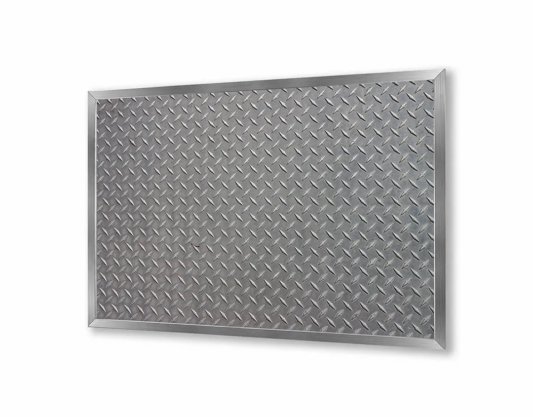Metall Magnetboard mit hochwertigem Metalen Traanplaat Textur Design