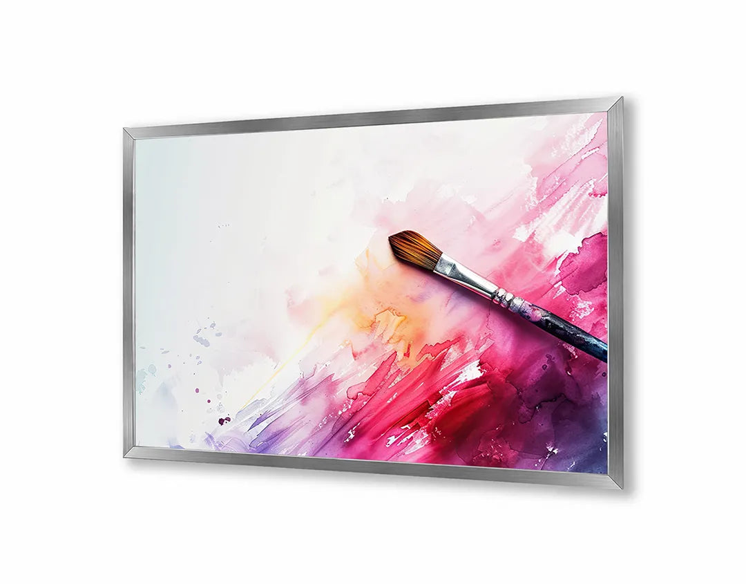 Metall Magnetboard mit hochwertigem Kwast und Farbspritzer Design