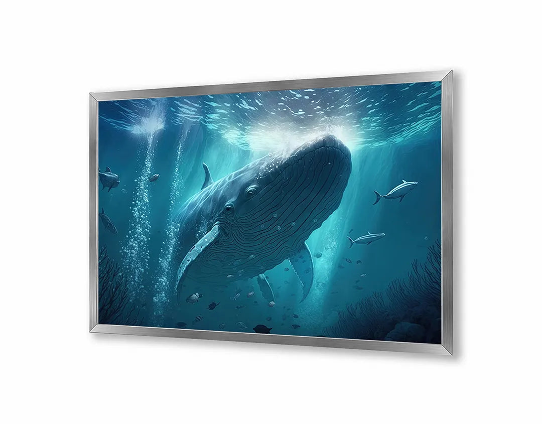 Metall Magnetboard mit hochwertigem Große walvis Unterwasser Design