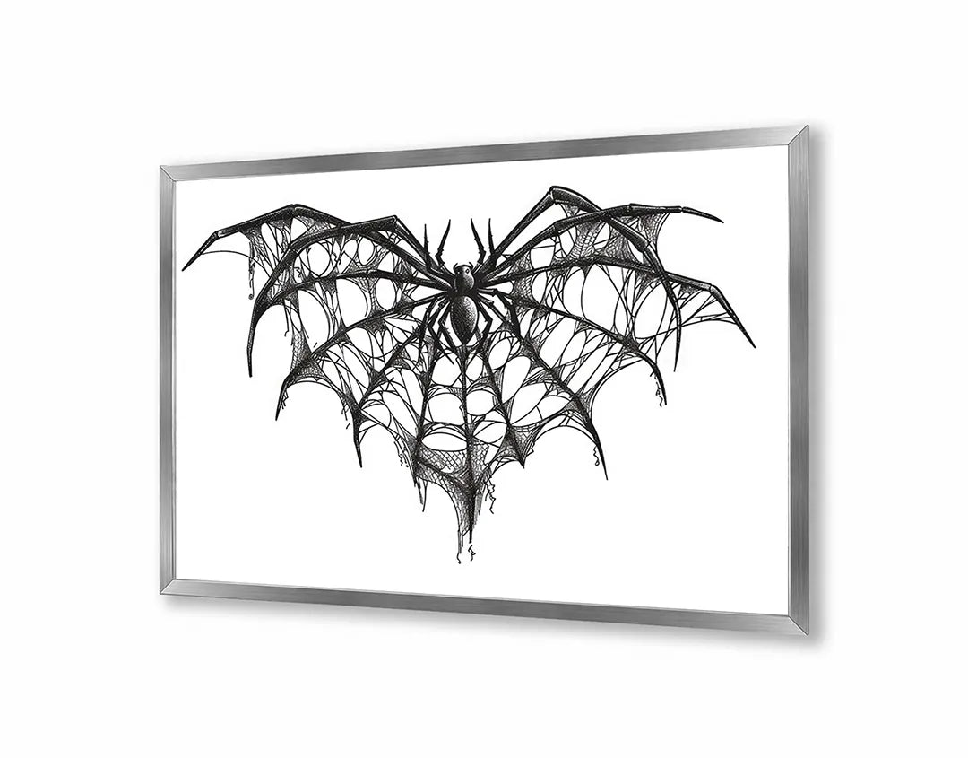 Metall Magnetboard mit hochwertigem Vleermuis Linienzeichnung Design