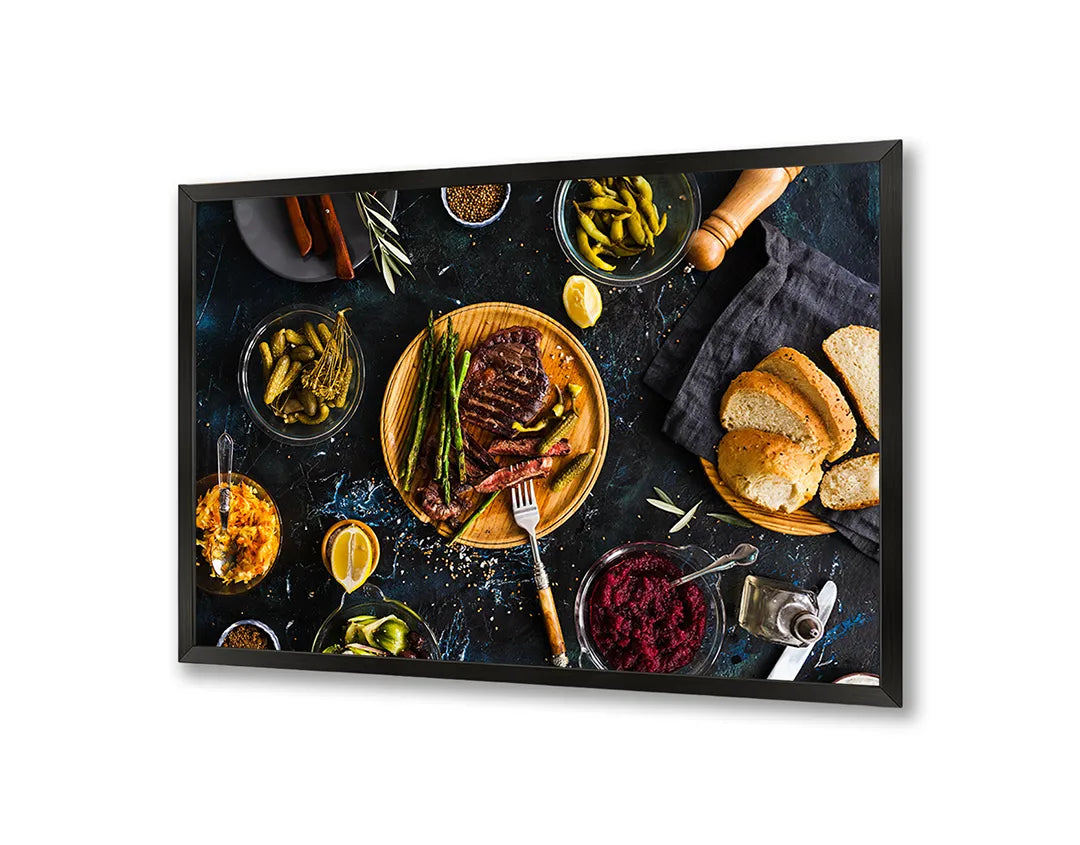 Metall Magnetboard mit hochwertigem Bourgondische Maaltijd Auf Tafel Design