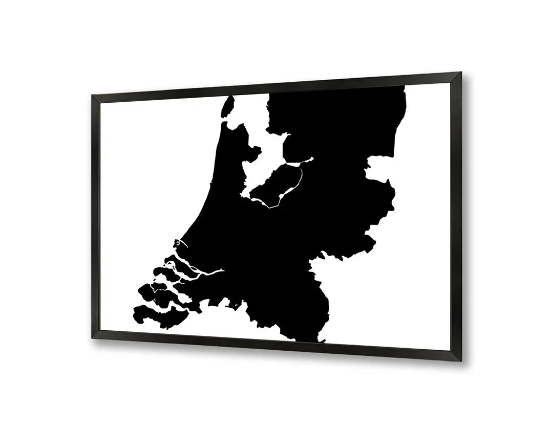 Metall Magnetboard mit hochwertigem Niederlande Landkarte Silhouette Design