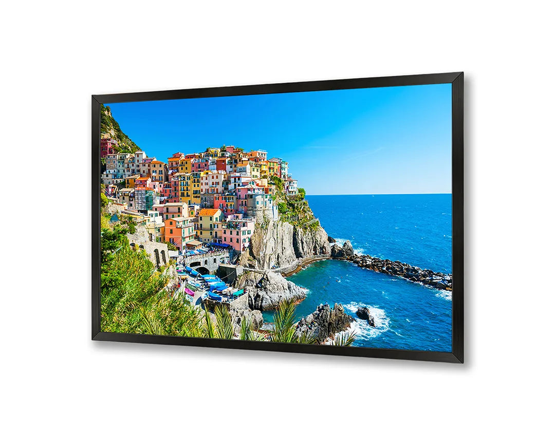 Metall Magnetboard mit hochwertigem Bunt Cinque Terre Dorp Aan Der Kust Design