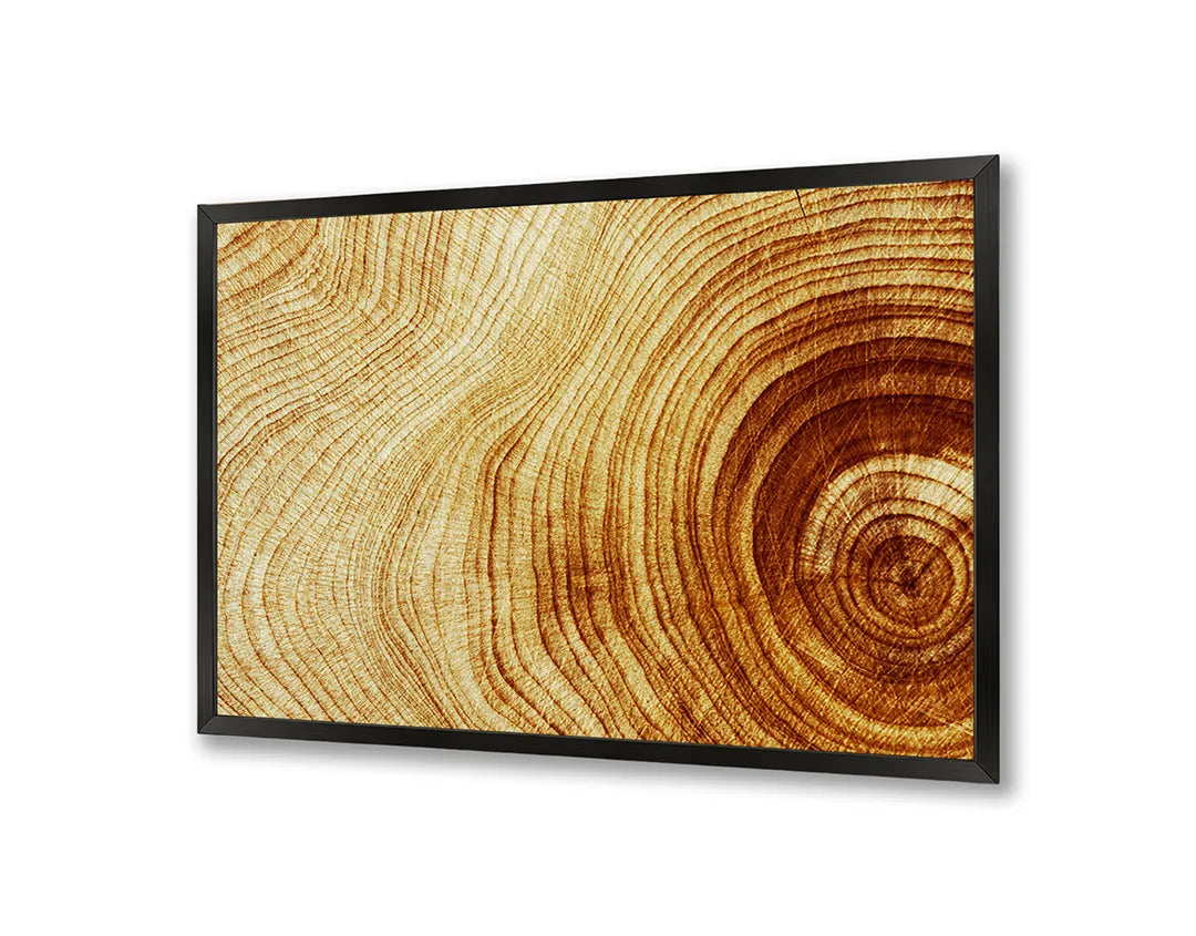 Metall Magnetboard mit hochwertigem Baumstamm Querschnitt Ringe Holz Design