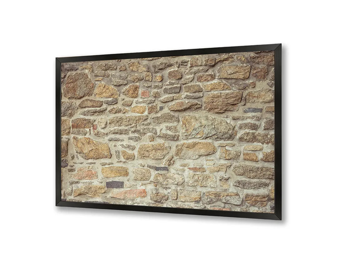 Metall Magnetboard mit hochwertigem Authentieke Steine Wand Design