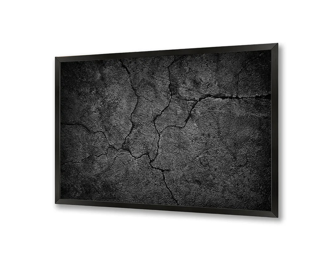 Metall Magnetboard mit hochwertigem Gebarsten Dunkel Asfalt Design