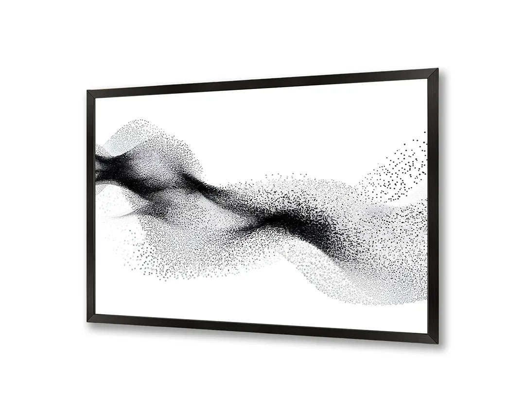 Metall Magnetboard mit hochwertigem Schwarze wellige Partikel weiß Design