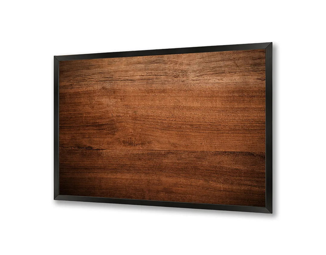 Metall Magnetboard mit hochwertigem Horizontaal Bruin Holz Design