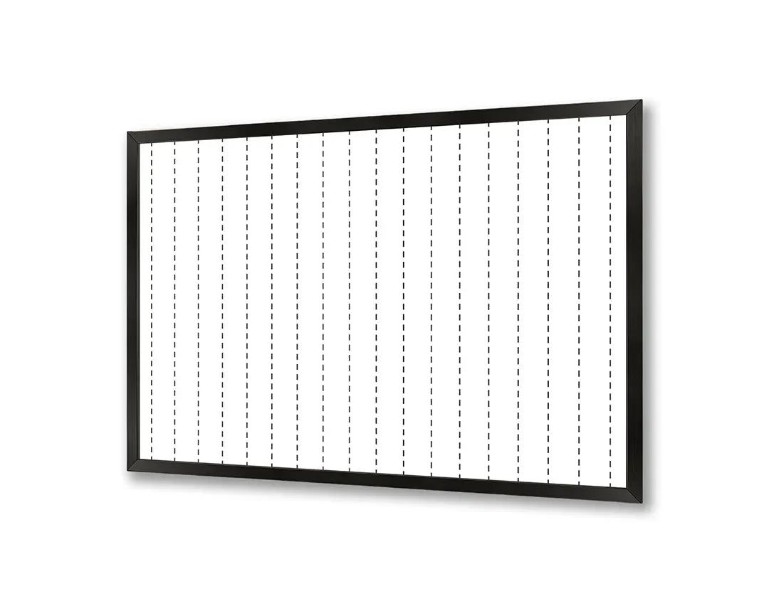 Metall Magnetboard mit hochwertigem Liniert Papier Raster gepunktet Raster vertikal Design