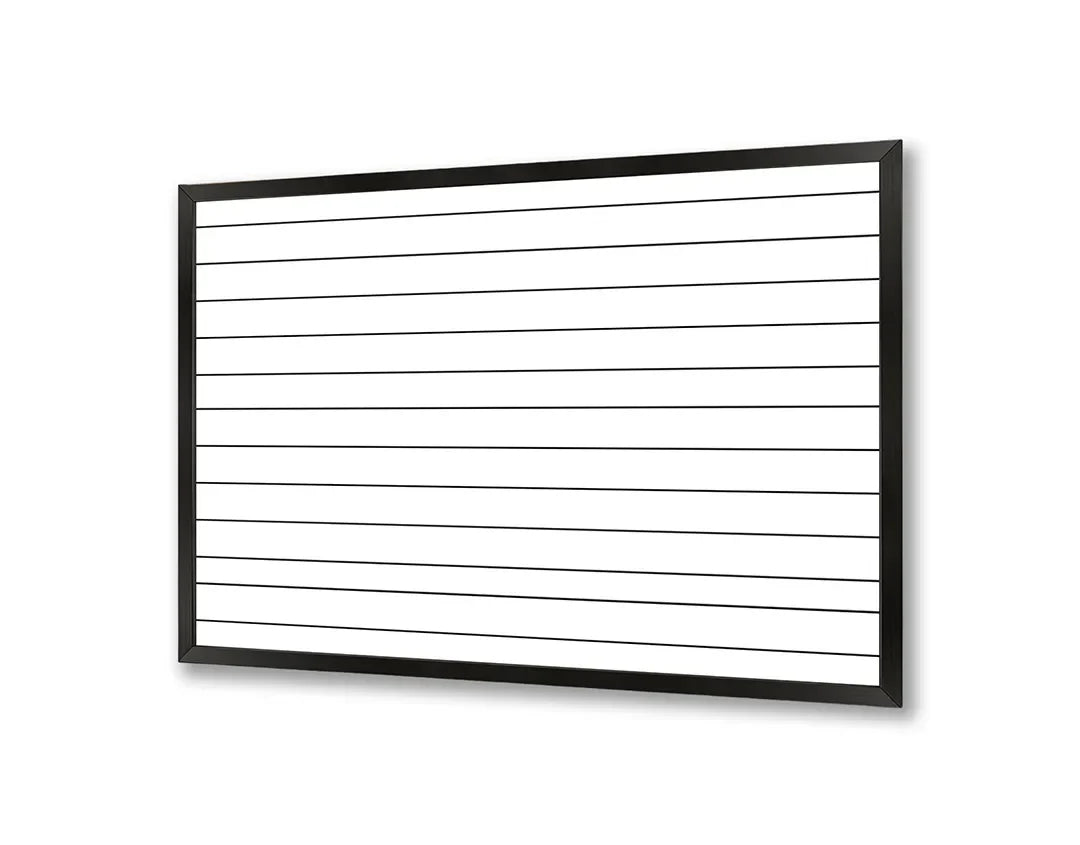 Metall Magnetboard mit hochwertigem Liniert Papier Raster horizontaal Design